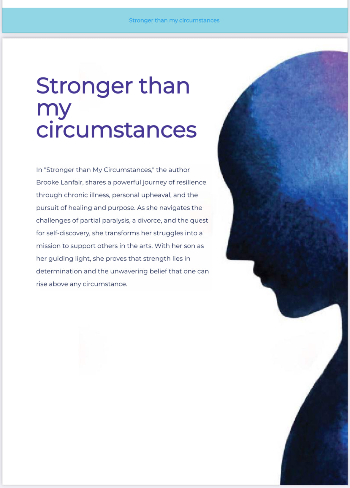 Stronger than my Circumstances